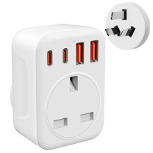 Omivine UK to Australia AU Plug Adapter, 5 in 1 Ty