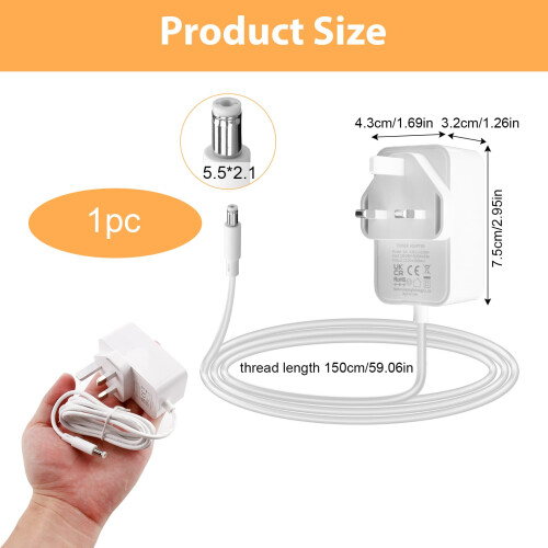 12V Power Adapter Compatible with BT-Openreach ONT 1
