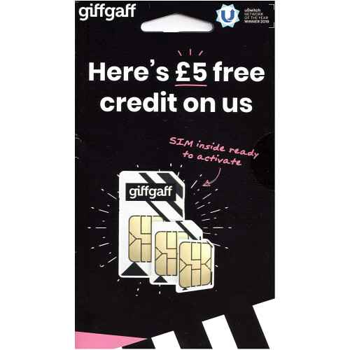 Giffgaff Nano/Micro/Standard SIM. Top Tariff Offer