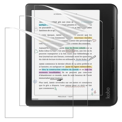 MoKo 3-Pack Matte Screen Protector Fits Kobo Libra