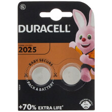 Duracell - Lot of 2 lithium batteries, 1 blister, 2025