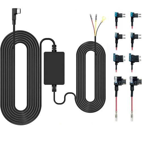GKU Upgraded Dash Cam Hardwire Kit with 8pcs Fuse