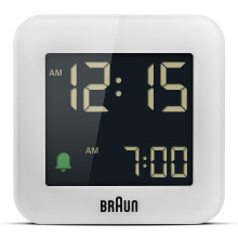 Braun Digital Travel Alarm Clock with Snooze, Comp