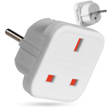 UK to EU Plug Adapter [2-Pack] – Compact Travel Ad