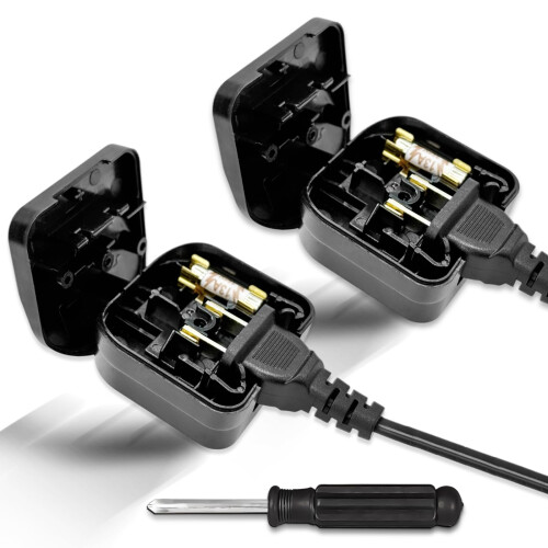 US to UK Plug Adapter with Screwdriver, USA to UK