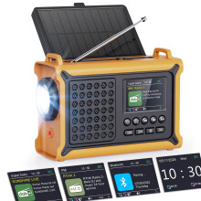 ROCAM DAB Solar Radio with Hand Crank for Emergenc