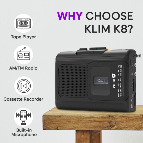KLIM K8 Cassette Tape Player Portable - Cassette R 1