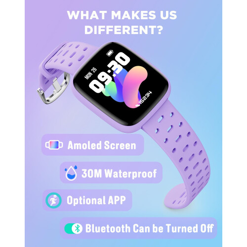 BIGGERFIVE Kids Smart Watch No Phone Needed, 1.8" 1