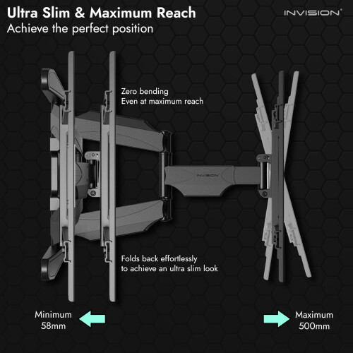 Invision Ultra Strong TV Wall Bracket Mount Double 2