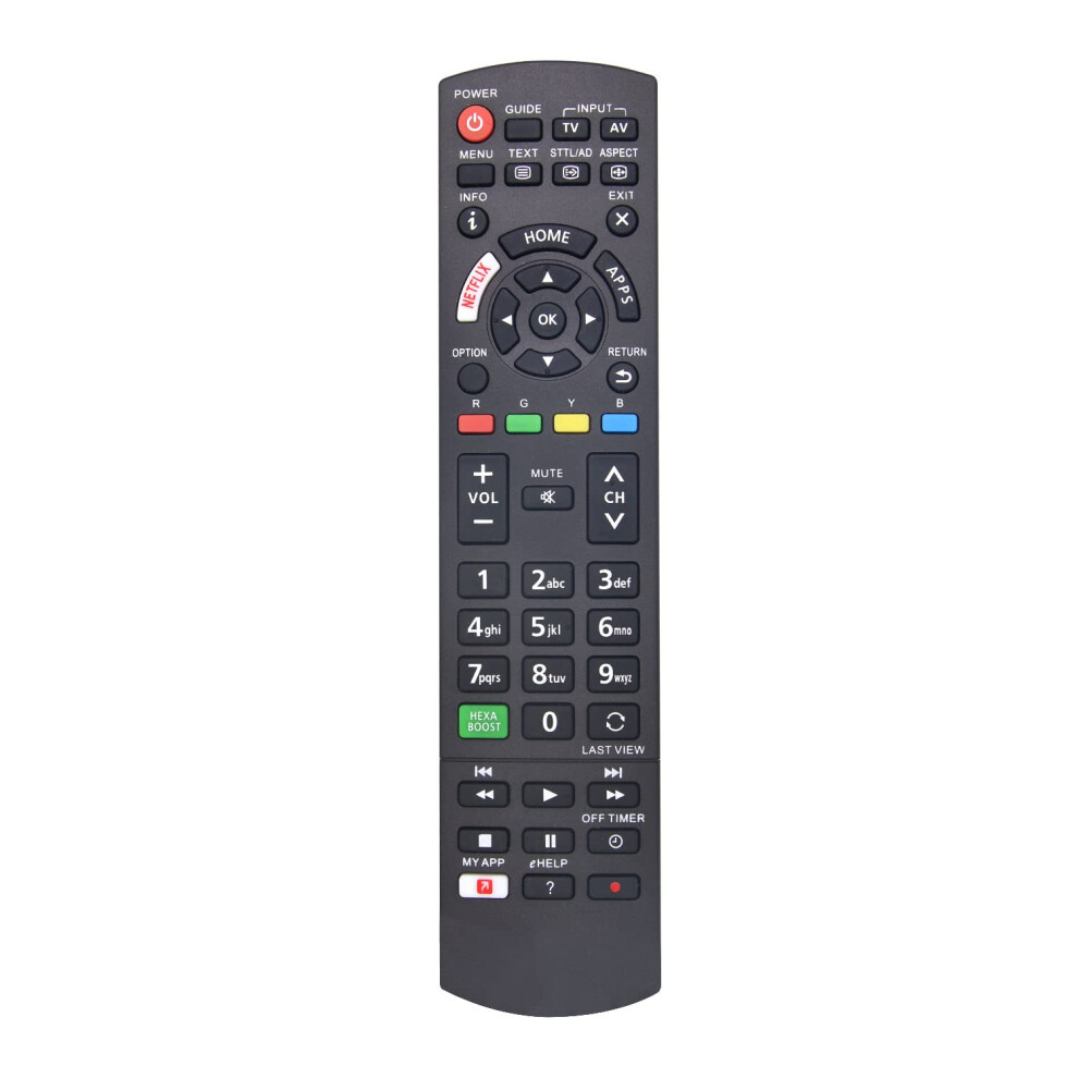 Myhgrc Replacement Panasonic Tv Remote Control For Tv With Netflx Buttons - No Setup Required Panasonic Universal Remote 75533229