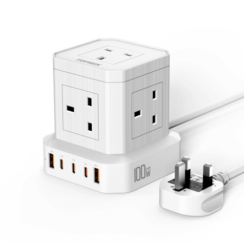 TOPREK 100W PD3.0 Fast Charge Extension Lead with