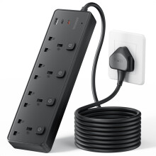 Extension Lead with 3 USB Slots(30W),4 Way Sockets