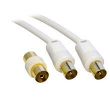 5M Metre TV VCR Video Aerial Coaxial Fly Lead / Ca