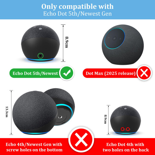 Cozycase Echo Dot 5th Gen Wall Mount - Space Savin 1