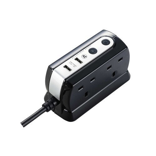 Masterplug Heavy Duty Four Socket Surge Protected
