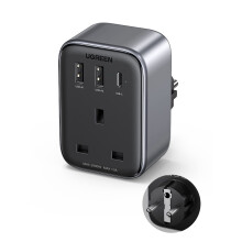 UGREEN UK to European Plug Adapter PD 30W Travel A