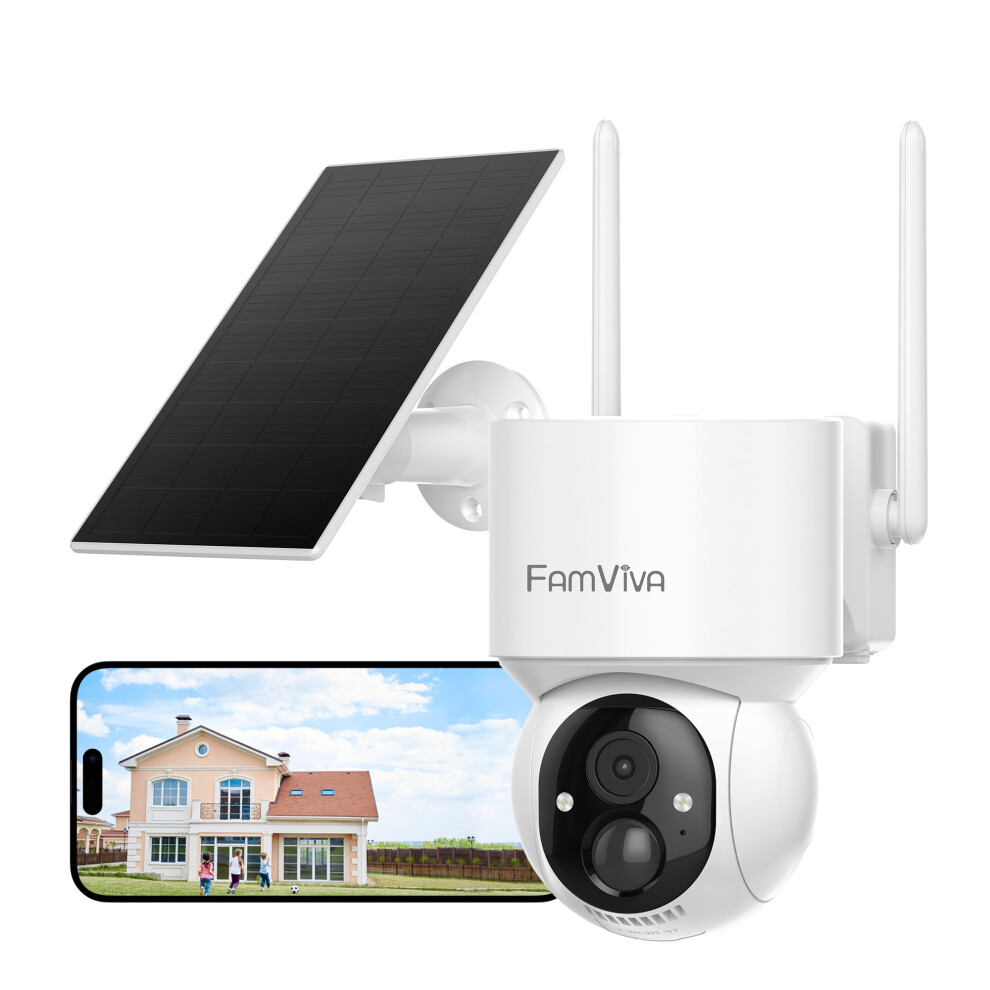 Photos - Surveillance Camera FAMVIVA 2K Solar Security Cameras Wireless Outdoor