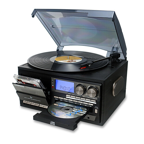 LoopTone Vinyl Record Player 10 in 1 3 Speed Bluet