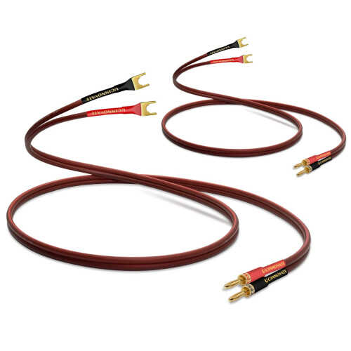 VVFLED 2 Pack HiFi OFC Speaker Cable with Banana P 1