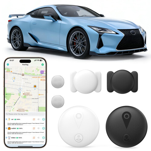 2 Pack GPS Tracker for Vehicles Work with Built-in
