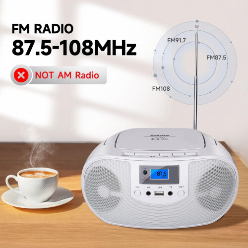 Gelielim CD Players for Home with Remote Control, 2