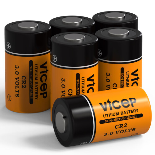 ViCep 6-Pack CR2 Battery 3V Lithium Batteries 850m