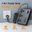 SEBLIP 5m Black Extension Lead with USB Sockets, M 2