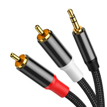 VIOY Phono to 3.5mm Jack Cable[2 M], RCA Male to 3