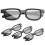 4Pcs 3D Glasses for Cinema, Black Universal 3D Gla 1