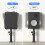 suptek Clamp-on Speaker Stand Desk Mount Set, 9.6 4