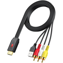 Neoteck RCA to HDMI Converter 150cm/5ft RCA to HDM