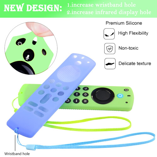 [2 Pack] Pinowu Remote Cover Case (Glow in the Dar 2