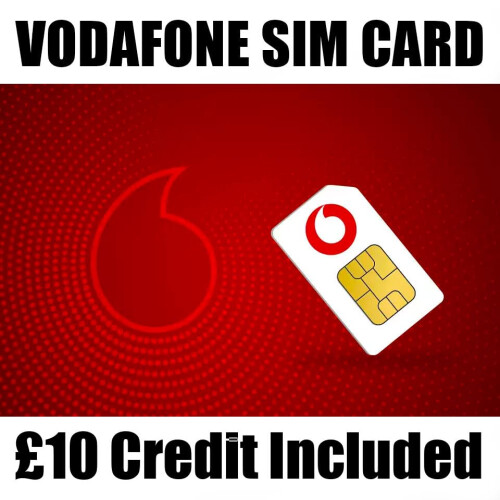 Vodafone SIm card 10 preloaded Pay as You Go
