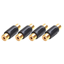 JZK 4x RCA female to female coupler, RCA phono soc