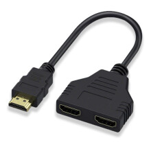 HDMI Splitter 1 in 2 Out HDMI Splitter for Dual Mo