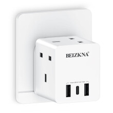 Multi Plug Adapter with 3 USB 3 Way Plug Adaptor E