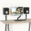 suptek Clamp-on Speaker Stand Desk Mount Set, 9.6 2