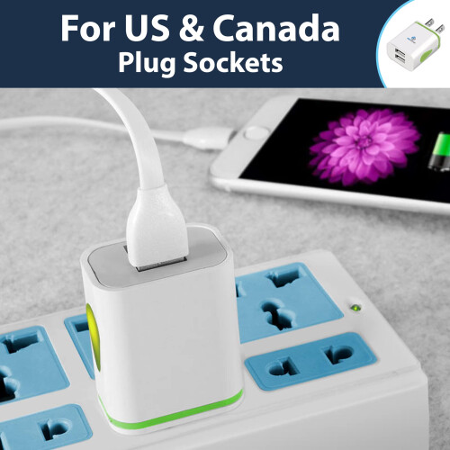 Pipestation US 2 Pin to USB Plug Travel Adapter C 2