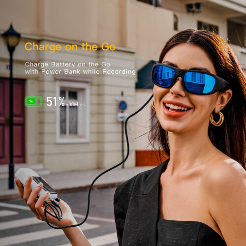 OhO 32G Camera Glasses,Super Slim 1080P Smart Glas 2