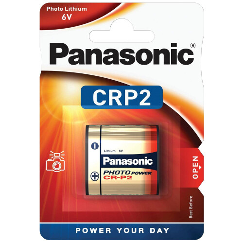 Panasonic Panasonic CR-P2 6 V Lithium Battery - Silver