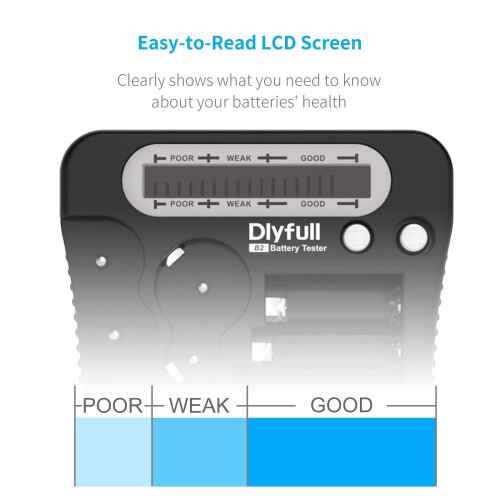 Dlyfull Universal Battery Tester with LCD Display, 2