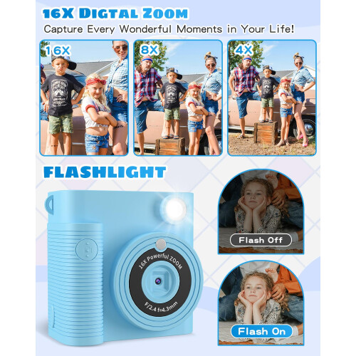 CKATE Kids Camera Instant Print, 1080P HD Instant 2