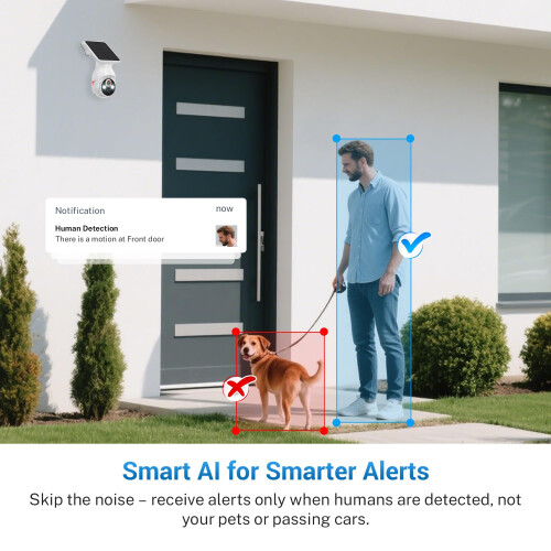 Kement 1080P Wireless Security Camera with Solar P 2