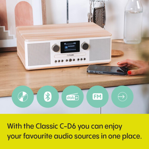 Pure Pure Classic C-D6 Music System (CD Player, DAB+/FM 2