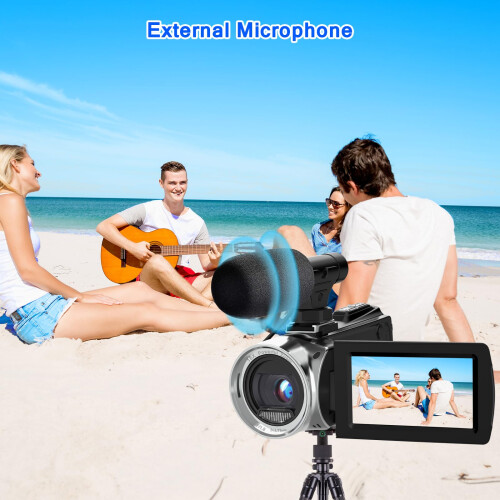 ISHARE Video Camera 4K 48MP Camcorder,Digital YouT 2