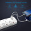 PARTH 3m Extension Lead with USB Slots Surge Prote 5
