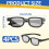 4Pcs 3D Glasses for Cinema, Black Universal 3D Gla 2