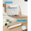 LENCENT Extension Lead with USB C Port, 4 Way Outl 5