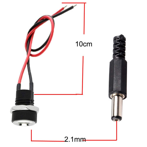 RUNCCI-YUN 6 pcs 5.5 x 2.1 MM DC Power Jack Socket 1