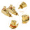 KUOQIY 2 PCS 90 Degree Right Angle RCA Splitter, R 3